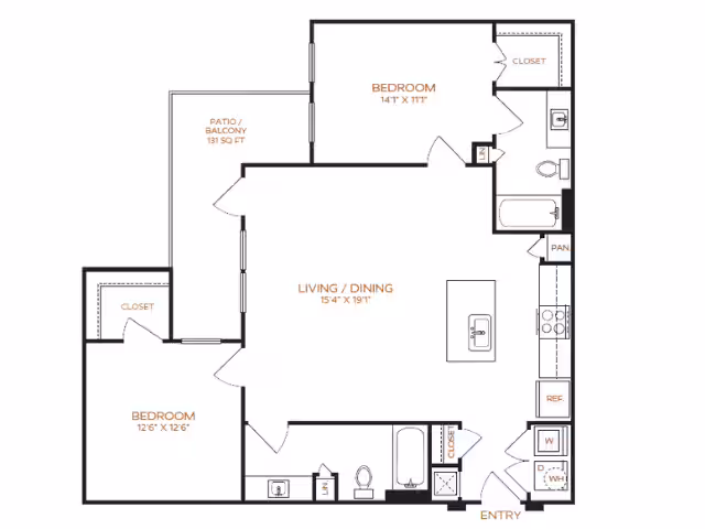 Unit 1-320 1-320 floor plan